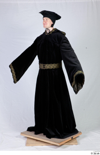  Photos Medieval Monk in Black suit 1 15th century Medieval Clothing Monk a poses whole body 0002.jpg
